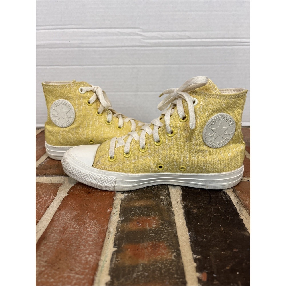 Converse All Star Yellow High Top CTAS Women's Size 7‎ Saturn Gold/Egret (T36)